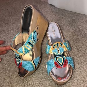 Tribal Wooden Wedges